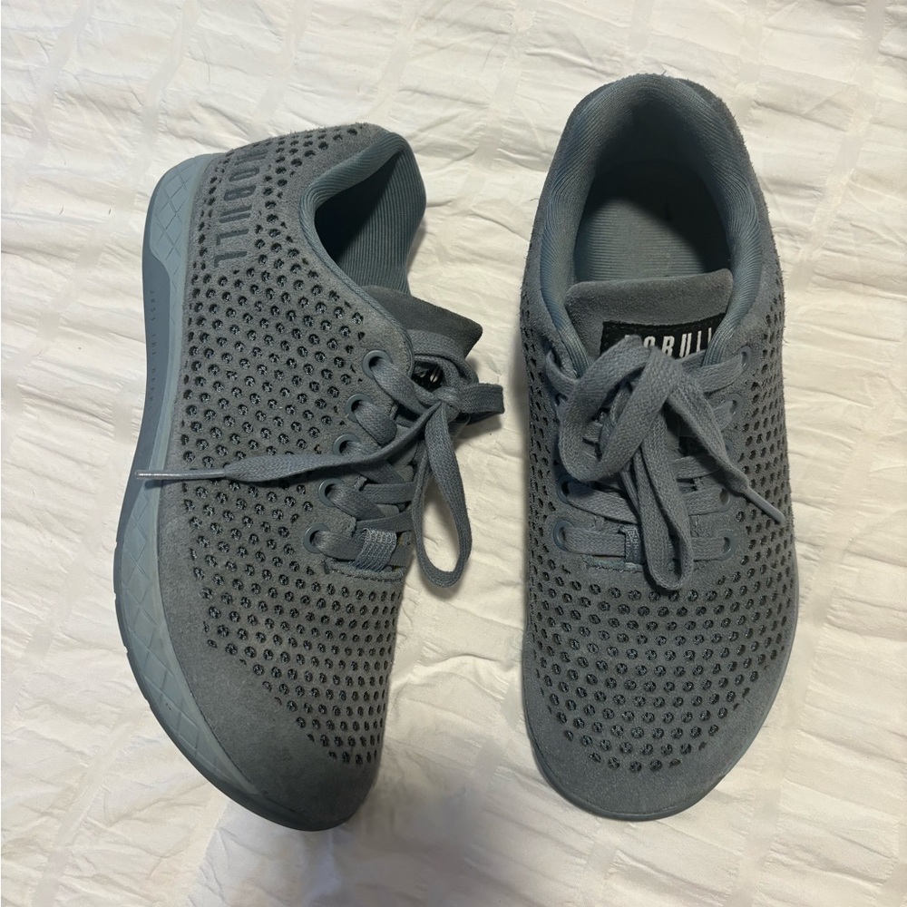 Women’s Nobull Steel Blue Suede Trainer Sneakers Size 7